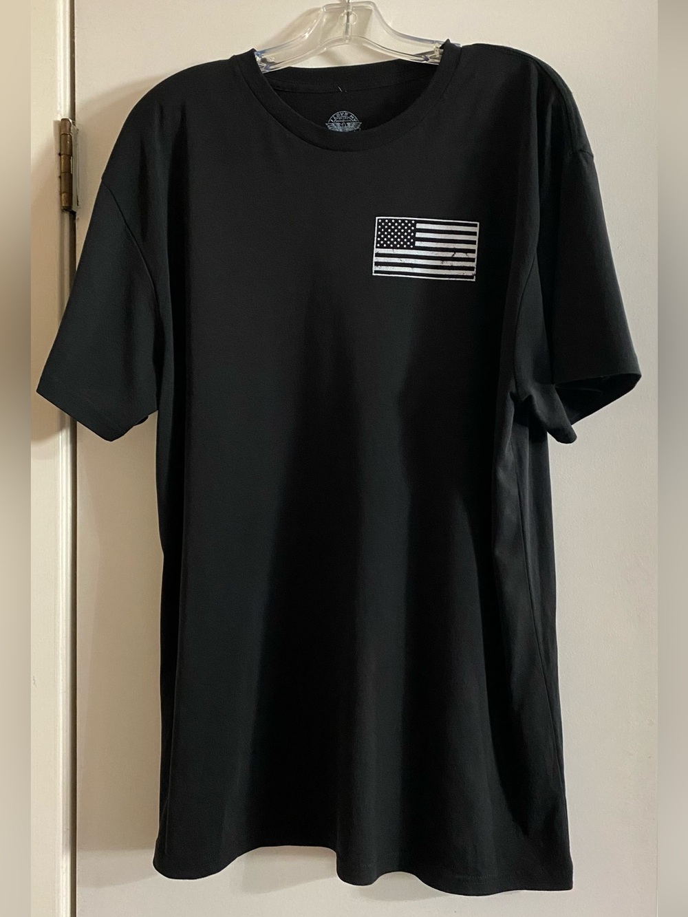 I love my freedom Classic Black Men's Flag Graphic Tee